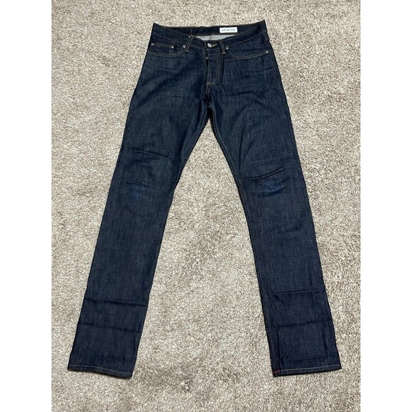 GUSTIN #68 THE 1968 Slim Fit Selvedge Raw Blue Denim Jeans 31x36 California EUC - Picture 5 of 15